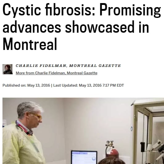 Larry Lands and Cystic fibrosis: Promising advances showcased in Montreal