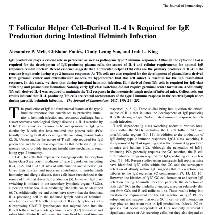 Helminth-induced reprogramming of the stem cell compartment inhibits type 2 immunity. King. J Exp Med