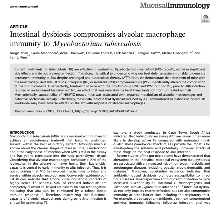Bcl-6 expression by CD4+ T cells determines concomitant immunity and host resistance across distinct parasitic infections.
Meli AP, Russell GA, Swaminathan S, Weichselbaum L, MacMahon CA, Pernet E, Karo-Atar D, Rogers D, Rochette A, Fontes G, Mandl JN, Divangahi M, Klein OD, Gregorieff A, Stäger S, King IL.
Mucosal Immunol. 2023 Dec;16(6):801-816.