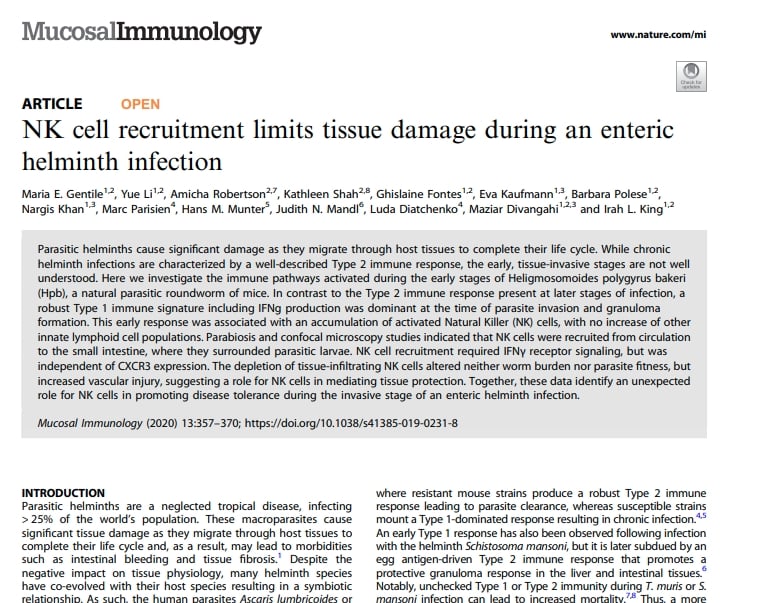 Helminth-induced reprogramming of the stem cell compartment inhibits type 2 immunity. King. J Exp Med